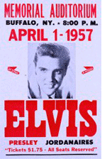 Elvis Presley in Buffalo bootleg poster